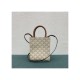 Celine Mini Vertical Cabas In Triomphe Canvas 194372 White