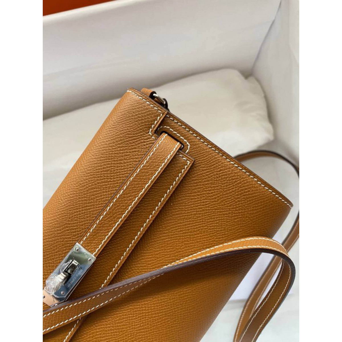 Hermes Kelly Wallet to Go Woc 499041 Brown