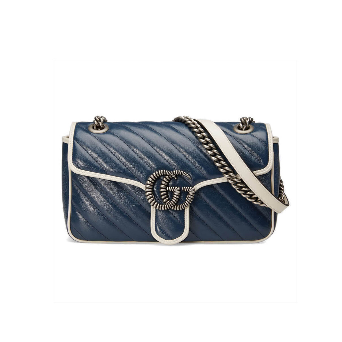 Gucci GG Marmont Small Shoulder Bag 443497 Blue