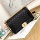 Chanel Le Boy Bag 25cm A67086 Black Caviar Leather