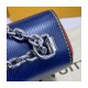 Louis Vuitton Epi Leather Twist MM M50282 Navy Blue/Red