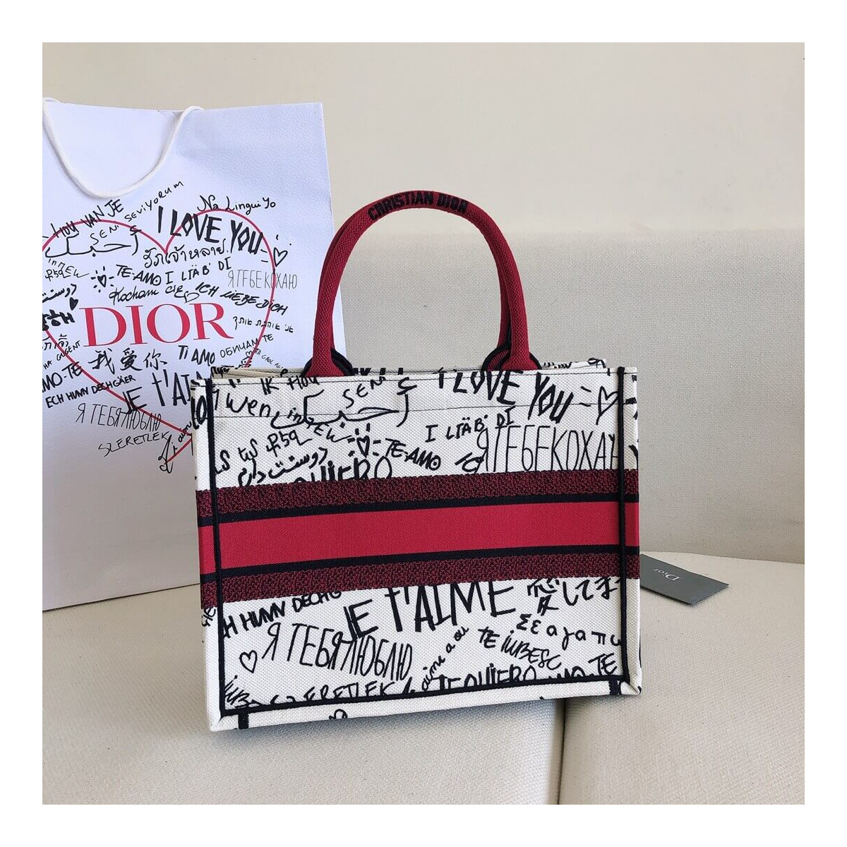 Dior Dioramour Small Book Tote Bag M1296