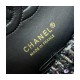 Chanel Classic Flap Bag in Navy Blue &amp; Multicolor Glittered Tweed 1112