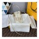 Fendi Mon Tresor Mini Logo-Print Leather Bucket Bag 8BS010