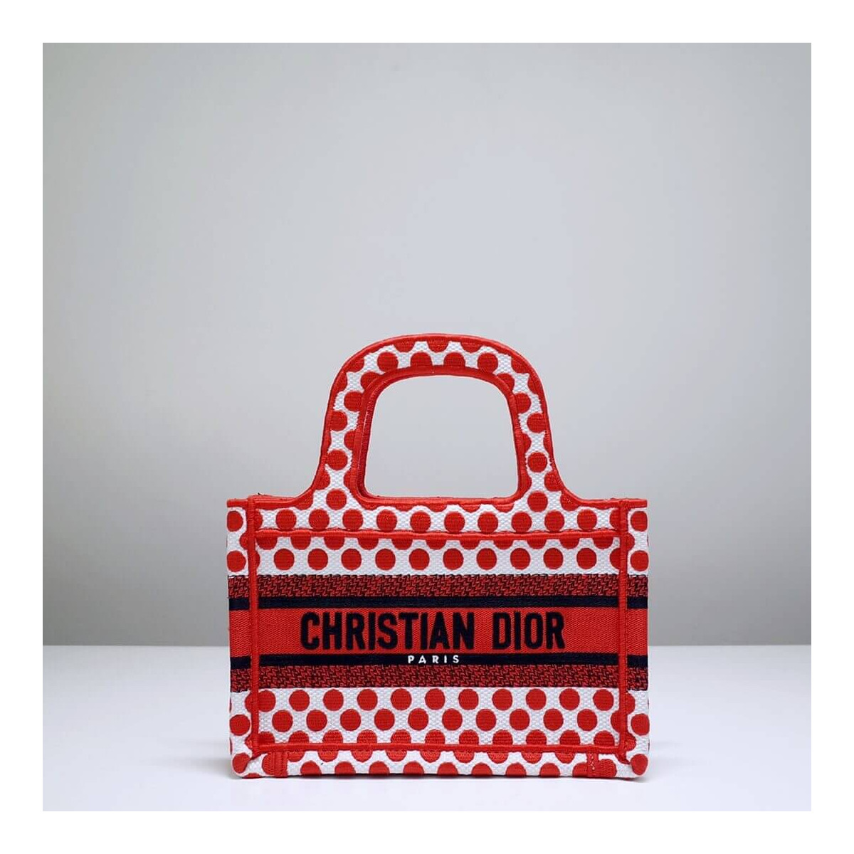 Dior Polkadot Dioramour Mini Book Tote Bag S5475