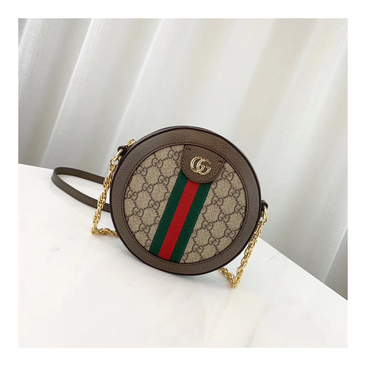 Gucci Ophidia Mini GG Round Shoulder Bag 550618