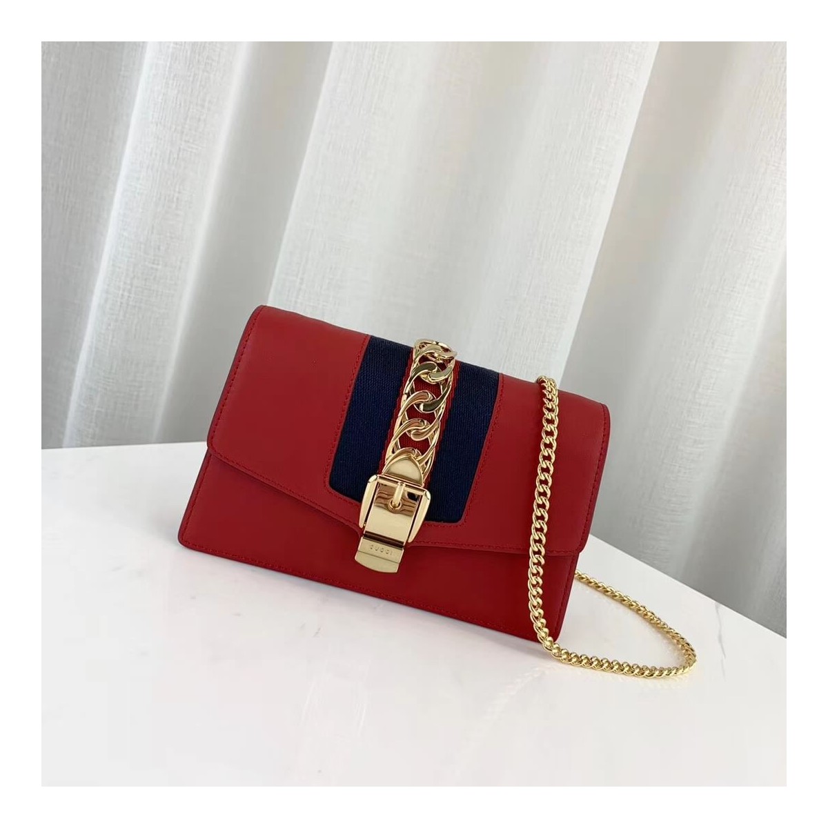 Gucci Sylvie Leather Super Mini Bag 494646