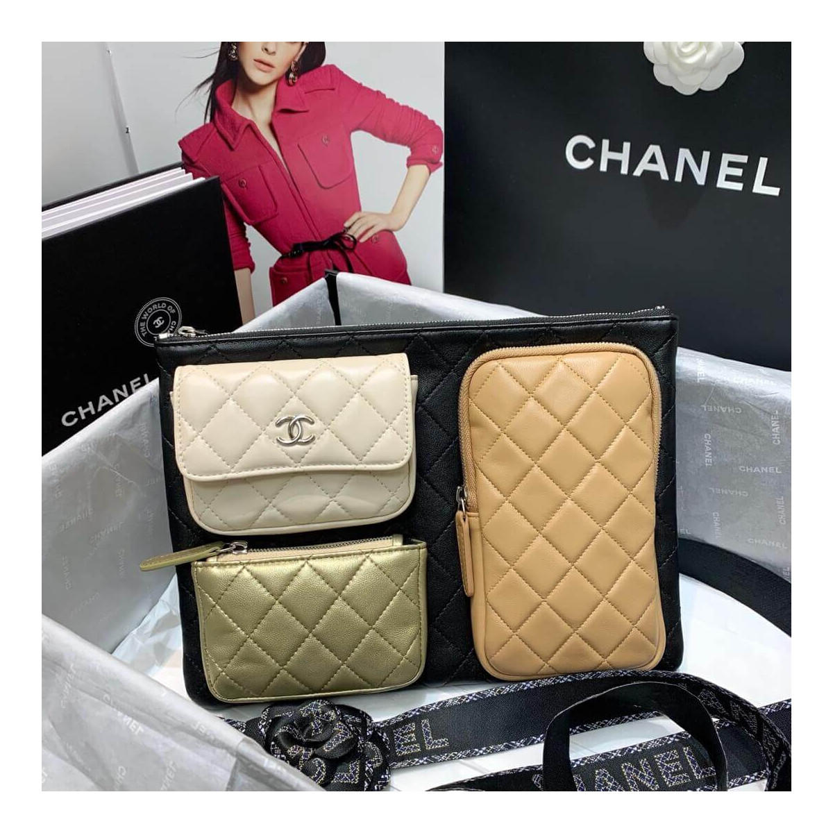 Chanel Lambskin Cases with Accessories AP1054 Multi-Color