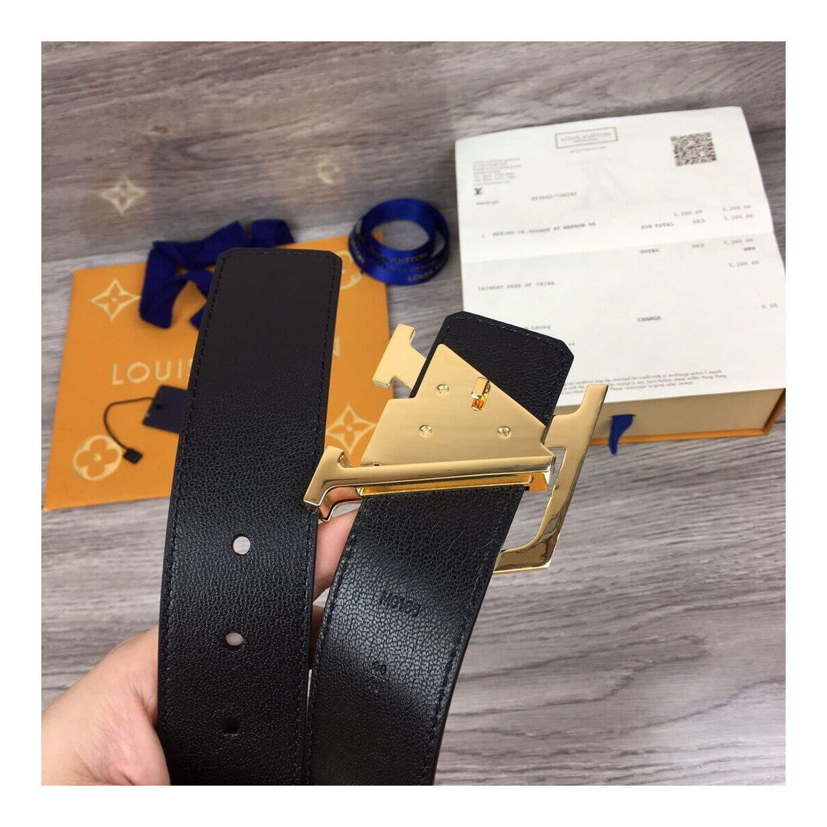 Louis Vuitton Prism 40mm Belt M0165