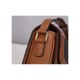 Celine Teen Triomphe Bag in Triomphe Canvas and Calfskin 188882 Tan