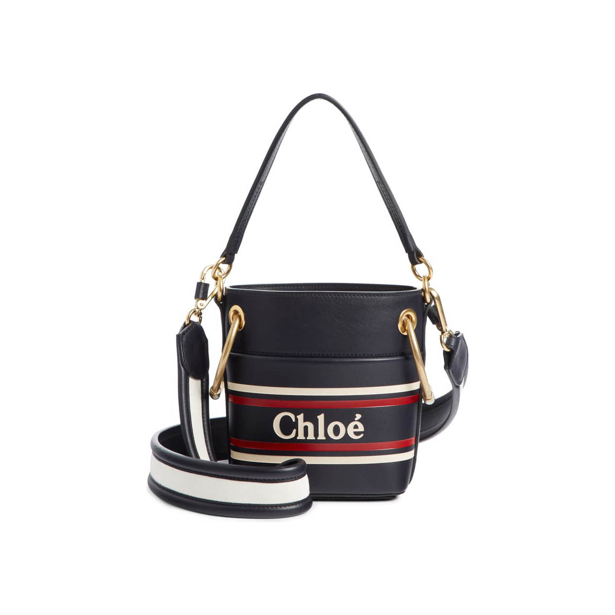 Chloe Roy Mini Smooth Leather Bucket Bag 3S508