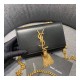 Saint Laurent Smooth Calfskin Small Classic Monogram Kate Tassel Satchel 354120