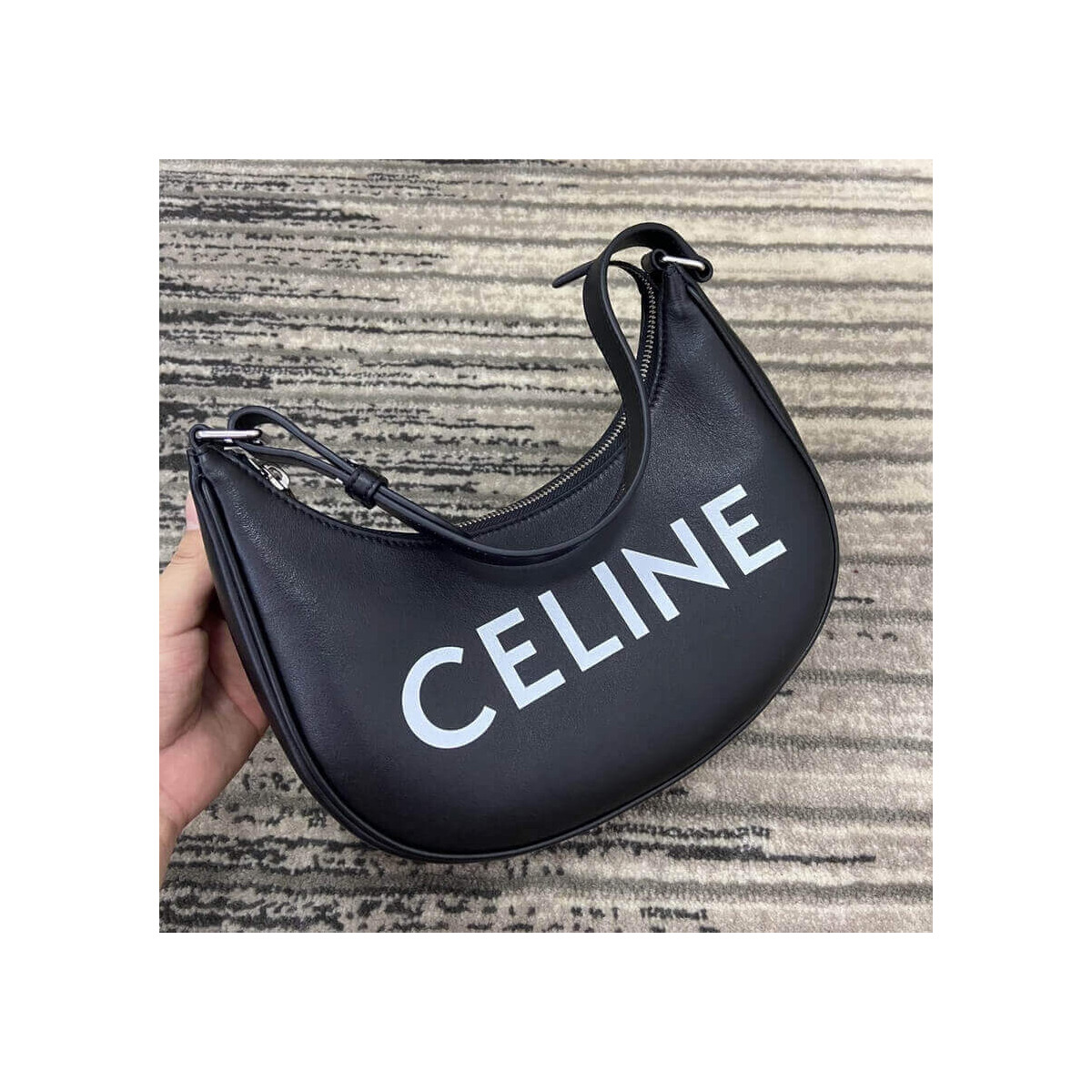 Celine Ava Bag In Smooth Calfskin With Celine Print 193953