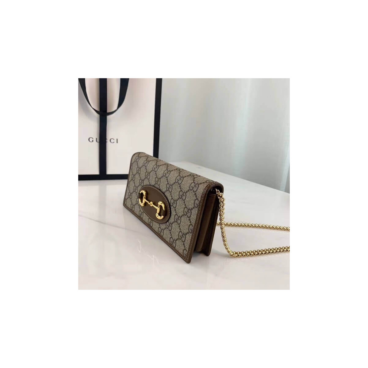 Gucci 1955 Horsebit Wallet With Chain 621892