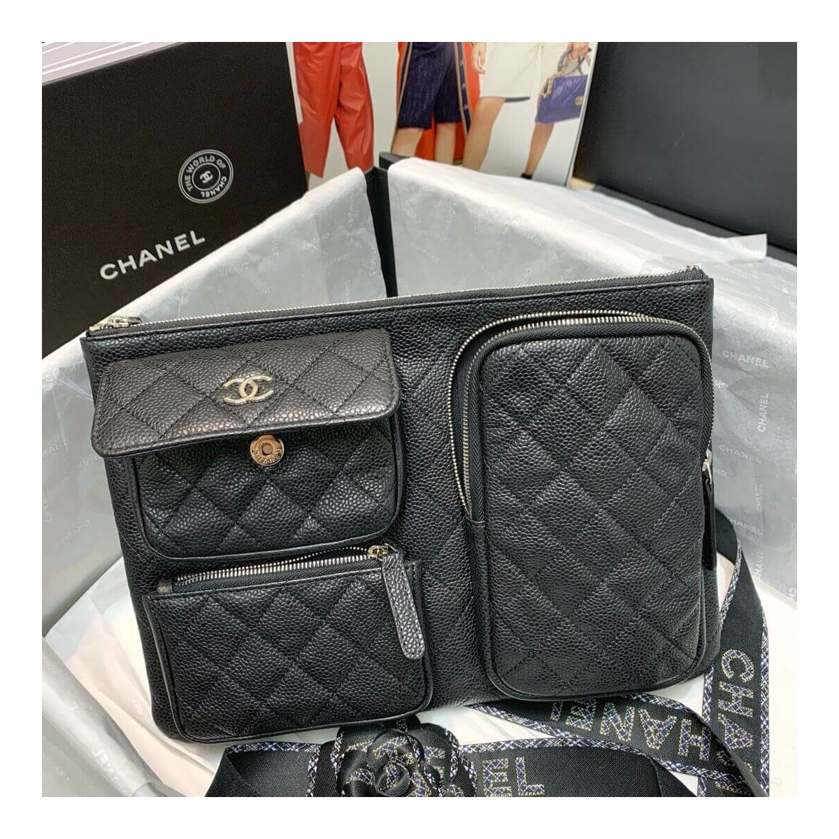 Chanel Caviar Lambskin Cases with Accessories AP1054