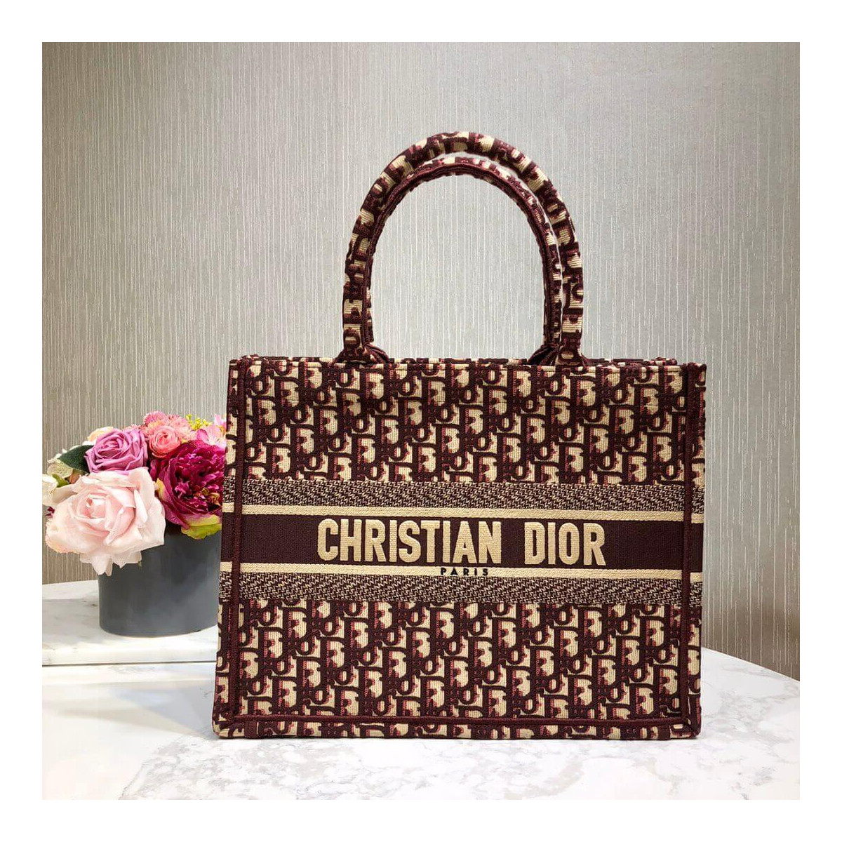 Christian Dior Small Book Tote Oblique M1296