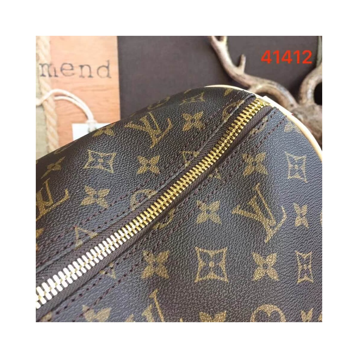 Louis Vuitton Monogram Canvas Keepall Bandouliere 55cm M41412