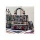 Dior Medium Lady D-Lite Bag in Multicolor Mille Fleurs Embroidery M0565