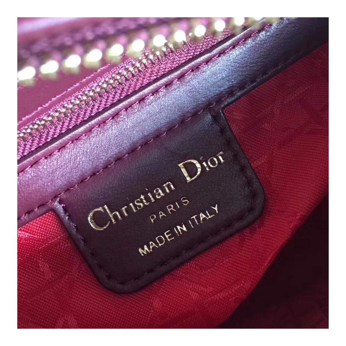 Christian Dior Lambskin Lady Dior Bag 44551