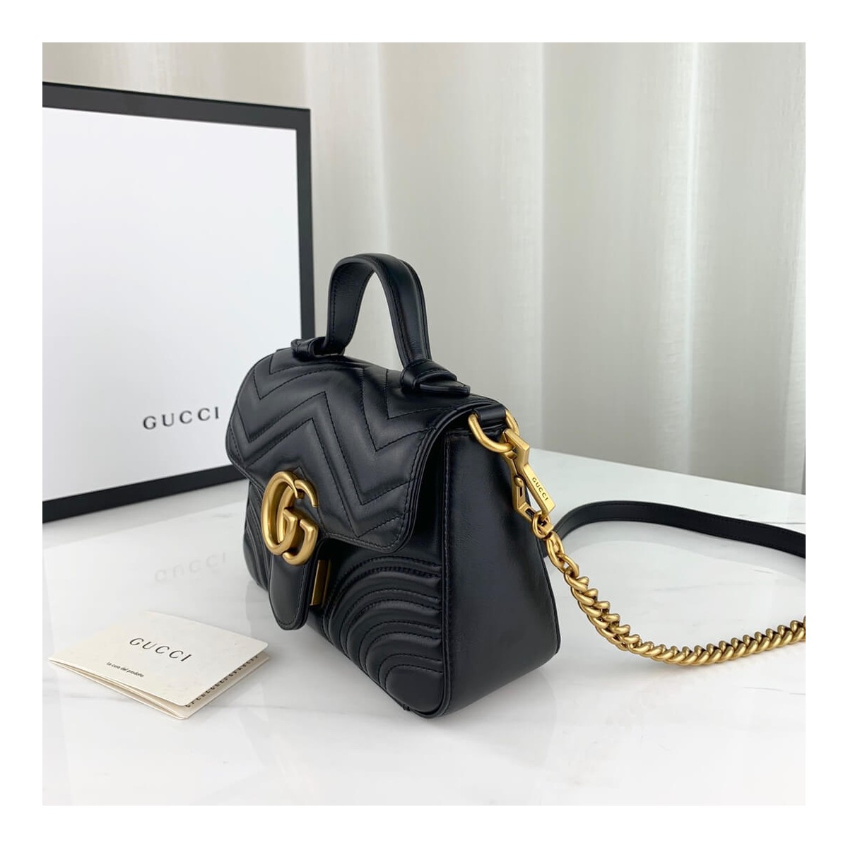 Gucci GG Marmont Mini Top Handle Bag 547260