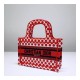 Dior Polkadot Dioramour Mini Book Tote Bag S5475