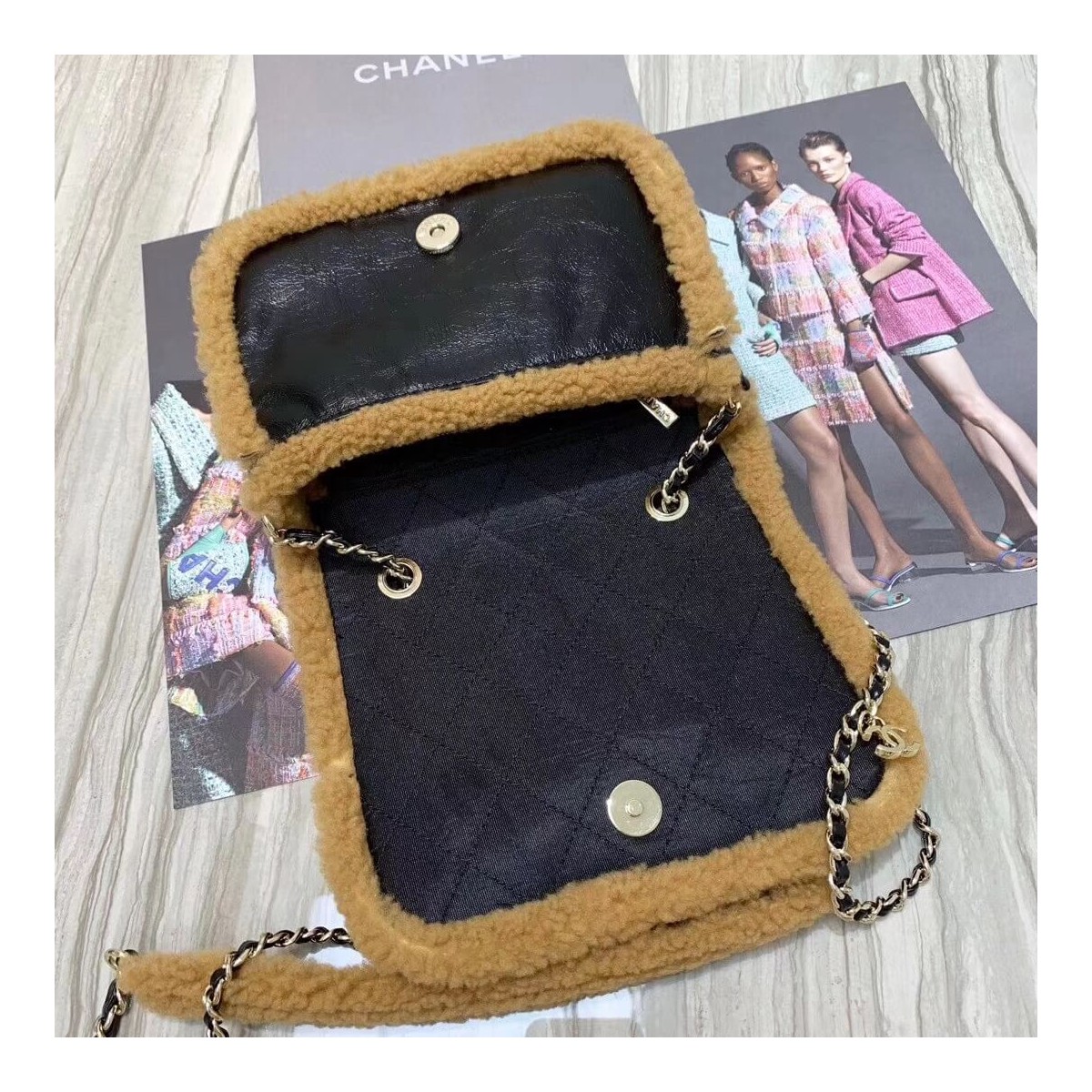 Chanel Sheepskin CC Flap Bag AS0321