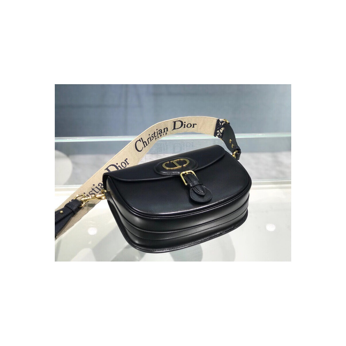 Dior Large Bobby Bag in Box Calfskin M9320