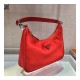 Prada Nylon And Crocodile Hobo Shoulder Bag 1BC204