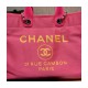 Chanel 21S Deauville Peachblow Yellow Large Shopping Bag A66941