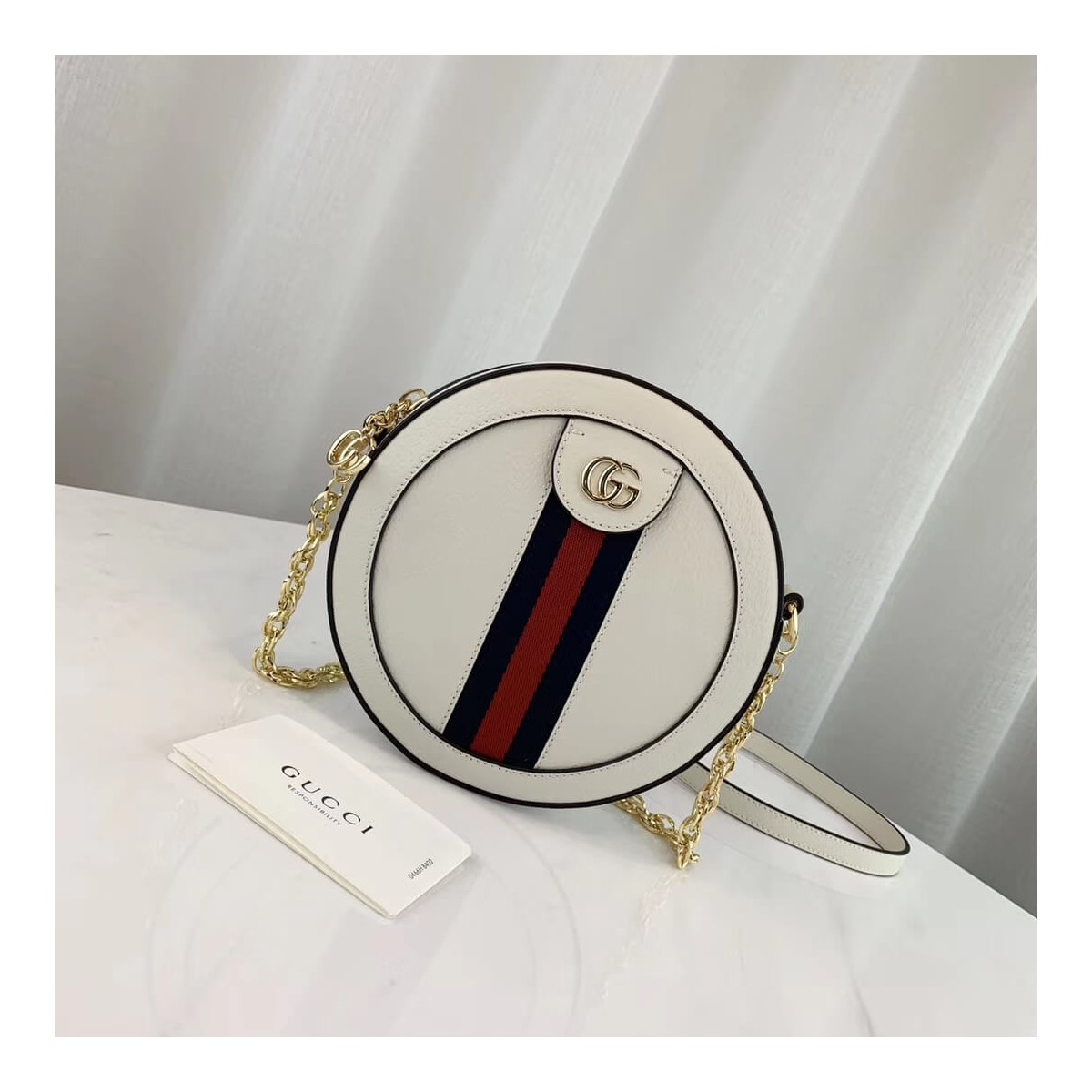 Gucci Ophidia Mini Round Shoulder Bag 550618