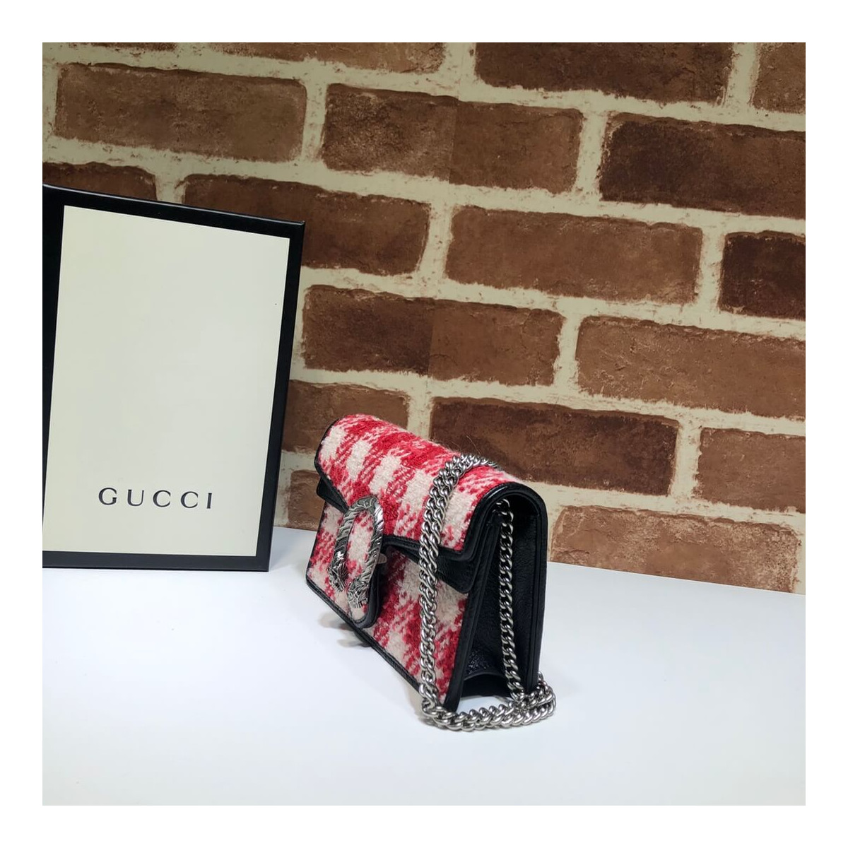 Gucci Dionysus Check Tweed Mini Bag 476432