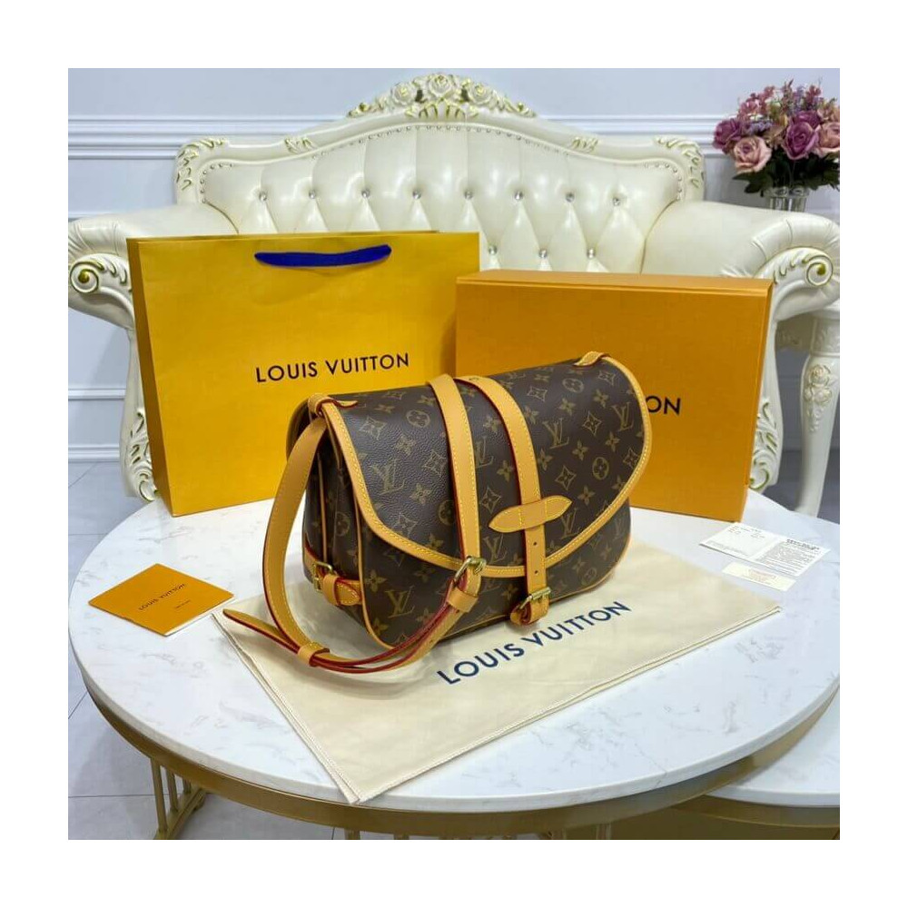 Louis Vuitton Monogram Canvas Saumur MM M42256