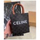 Celine Mini Vertical Cabas In Triomphe Canvas 193302