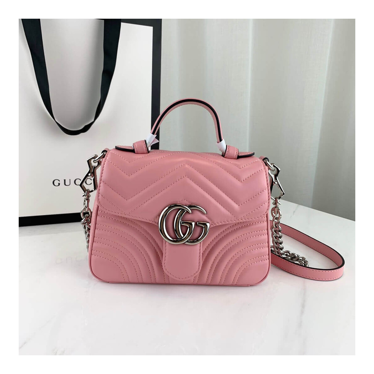 Gucci GG Marmont Top Handle Bag 22cm 547260