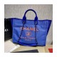 Chanel 21S Deauville Blue Orange Large Shopping Bag A66941