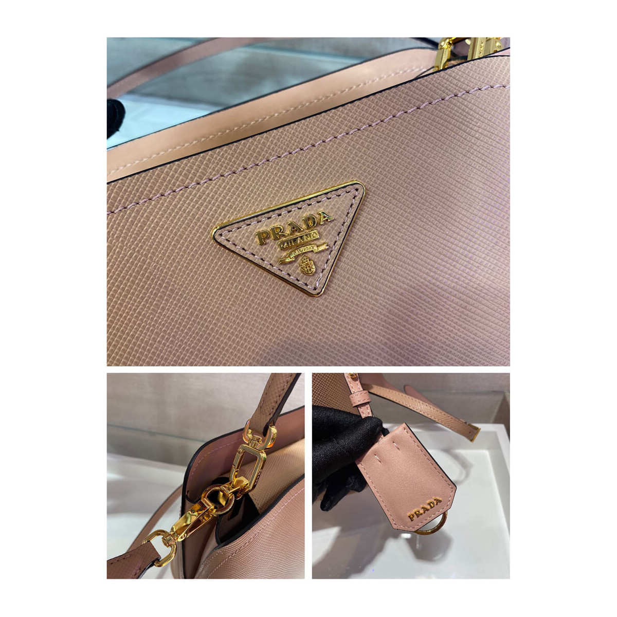 Prada Matinée Micro Saffiano Leather Bag 1BA286