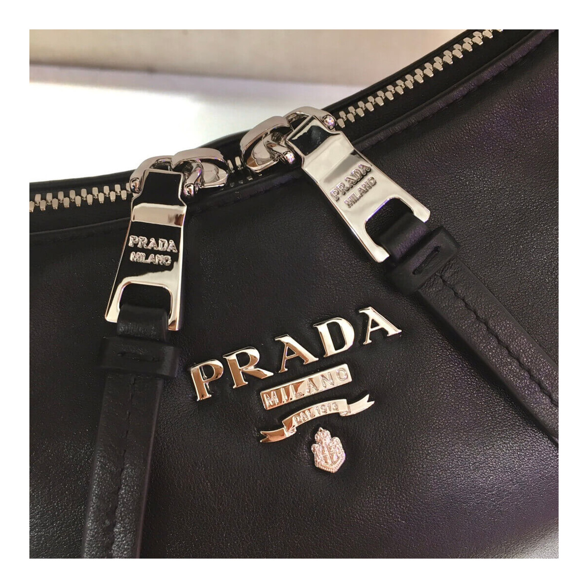 Prada Calf Leather Hobo Bag 26cm 1BC132