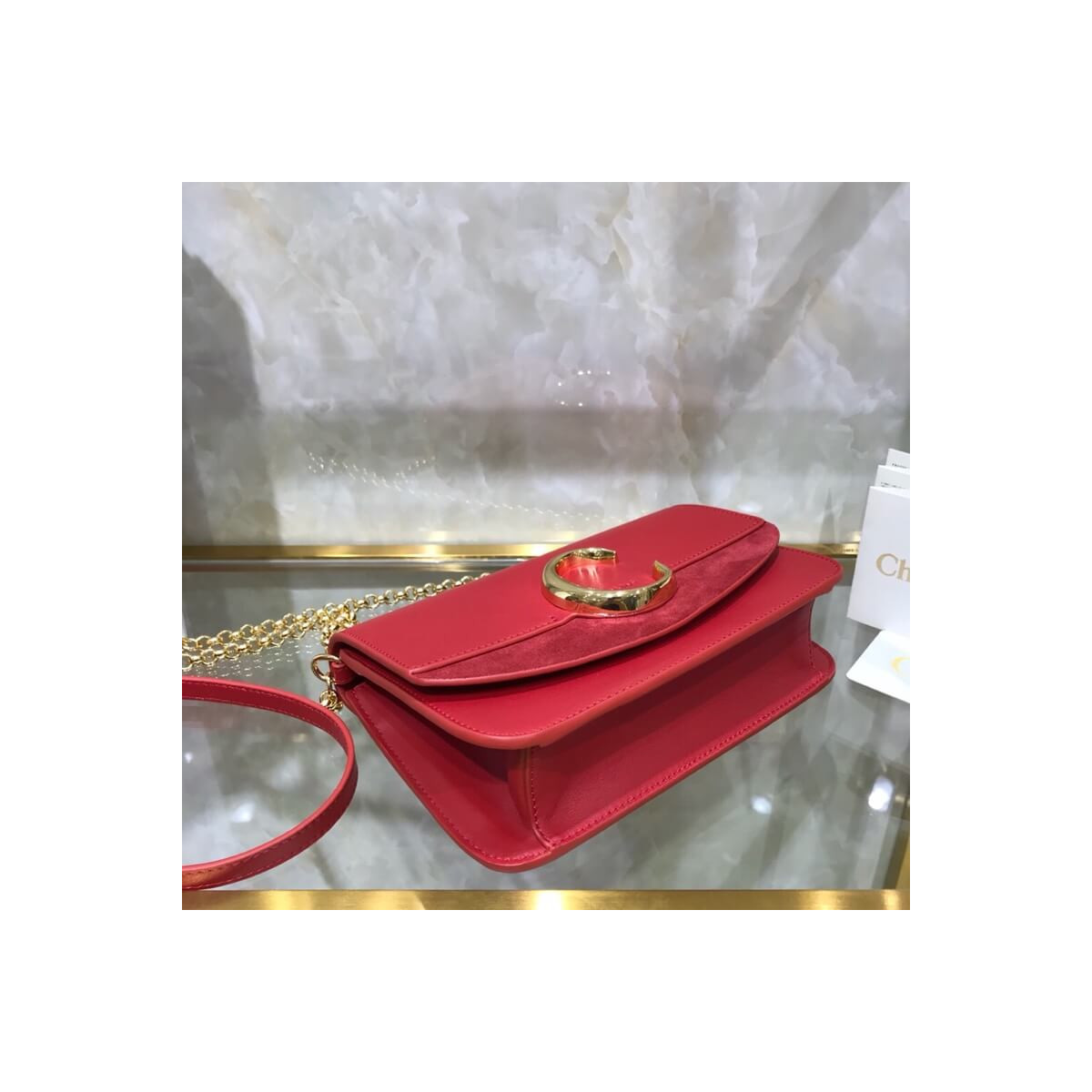 Chloe C Clutch With Chain S1159