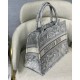 Christian Dior Small Book Tote Toile De Jouy Bag M1296