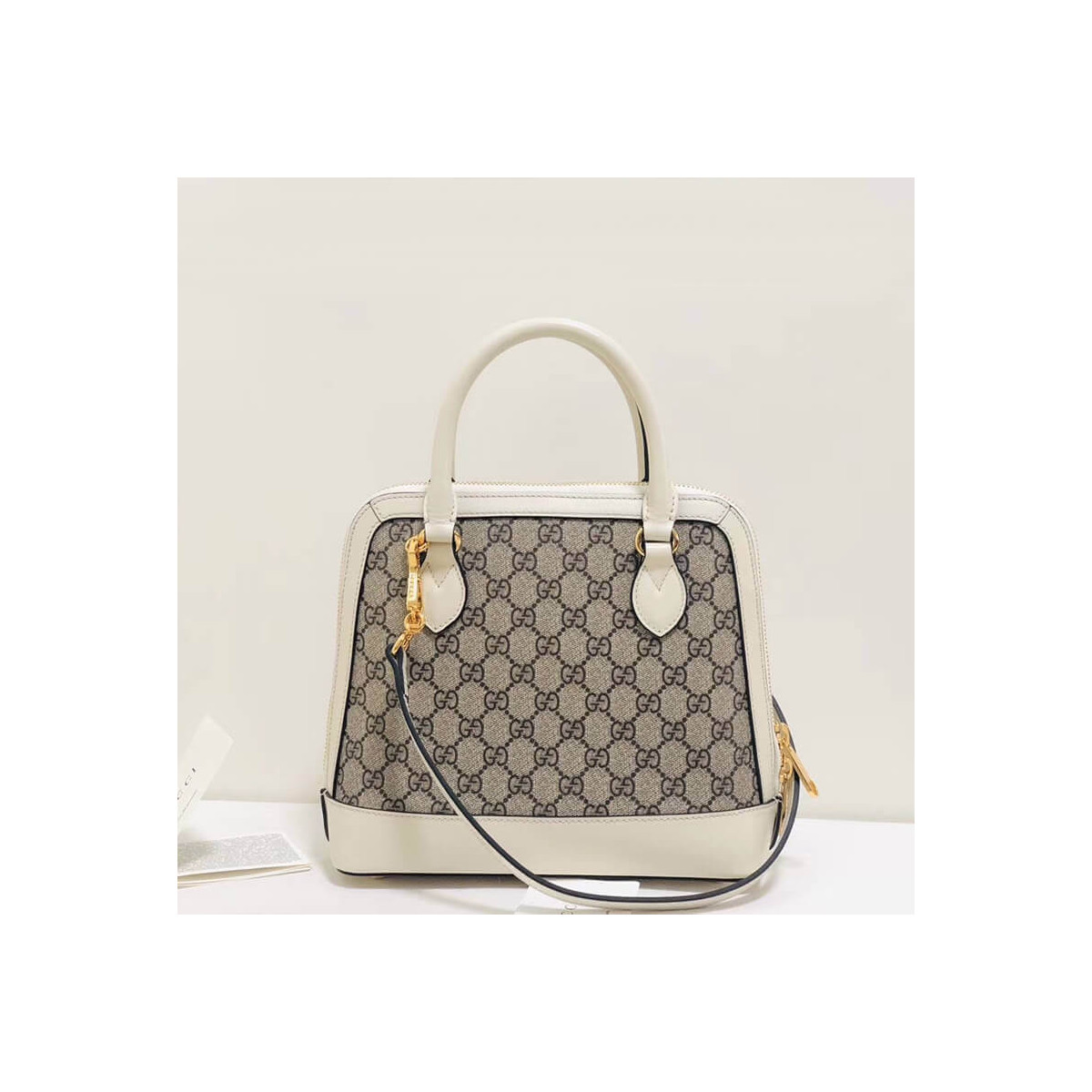 Gucci 1955 Horsebit GG Supreme Small Top Handle Bag 621220