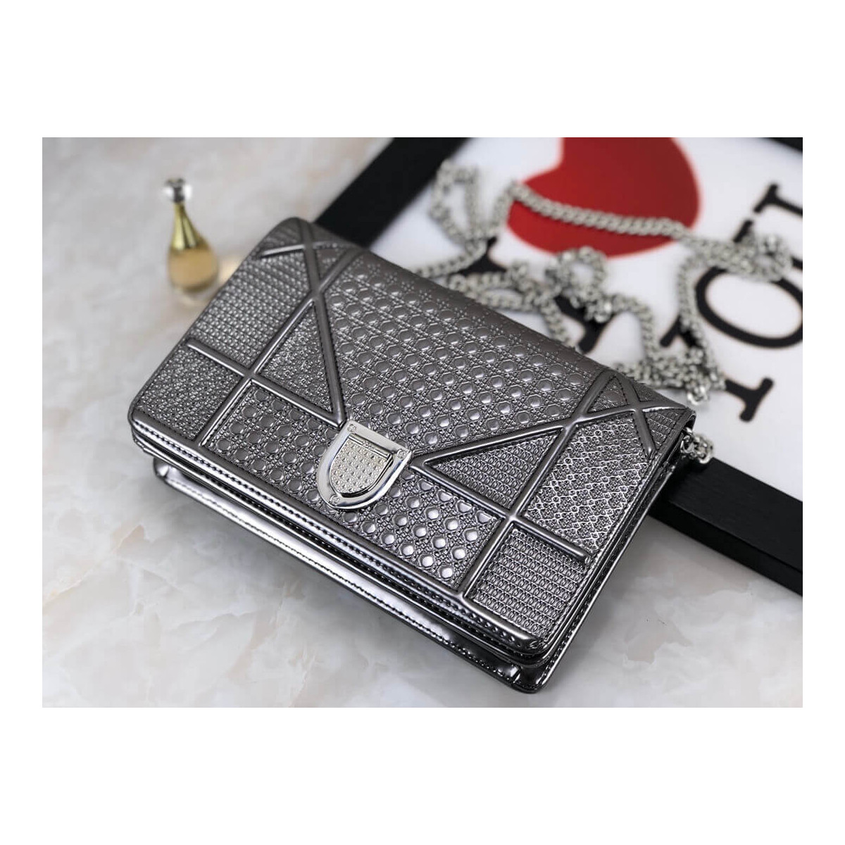 Dior Diorama Wallet on Chain Pochette Bag