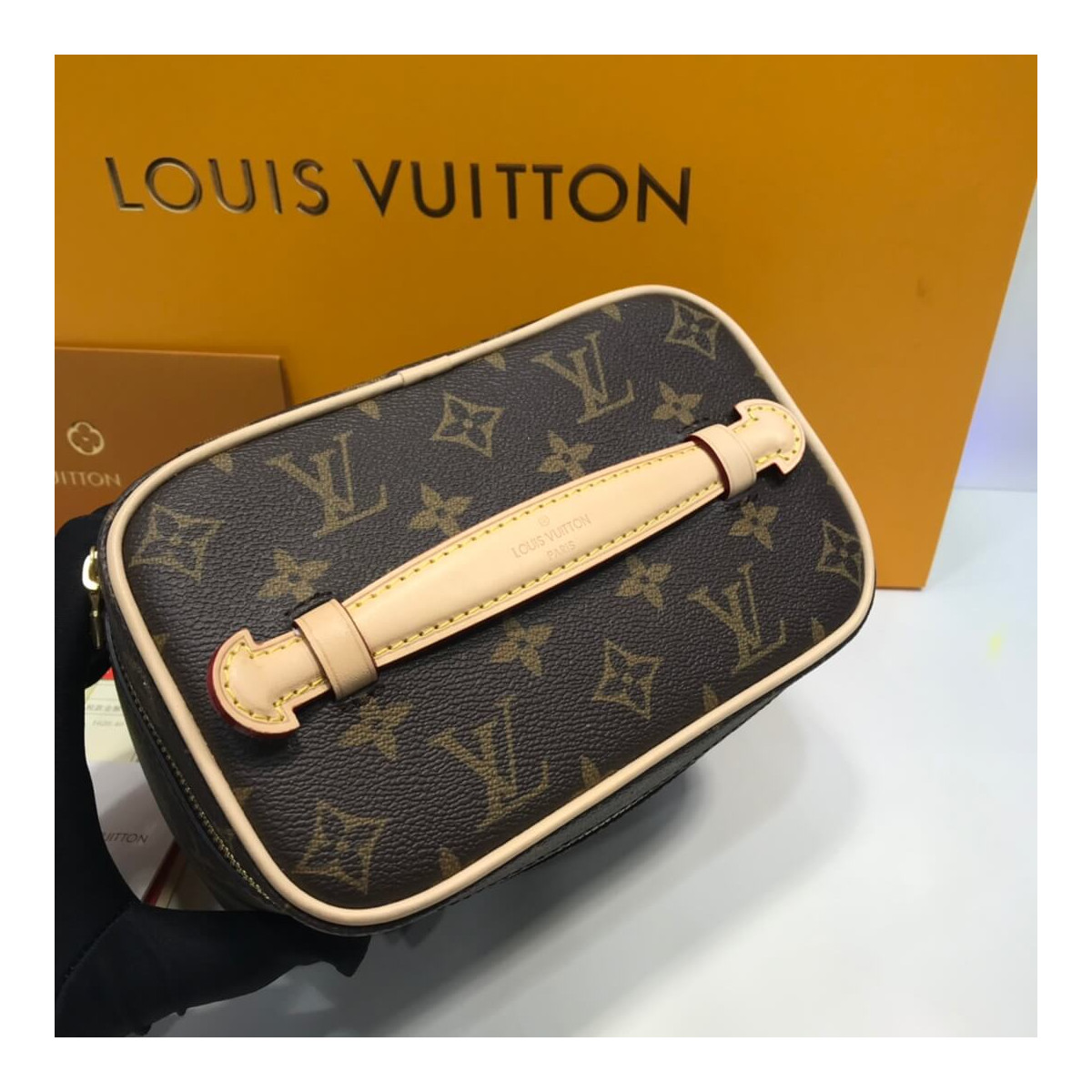 Louis Vuitton Monogram Canvas Nice Cosmetic  Mini M44495