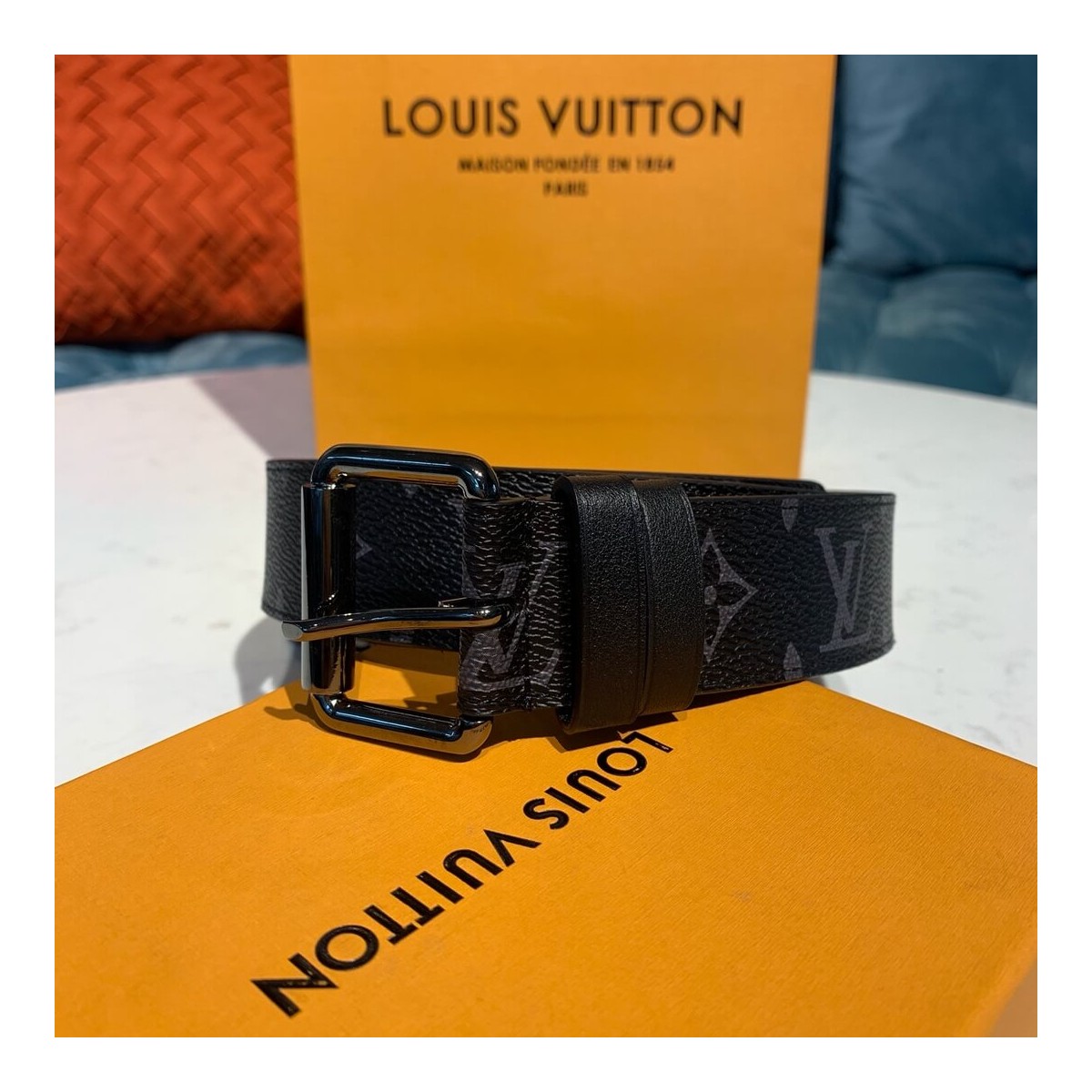 Louis Vuitton Signature Chain 35mm Belt M0179T