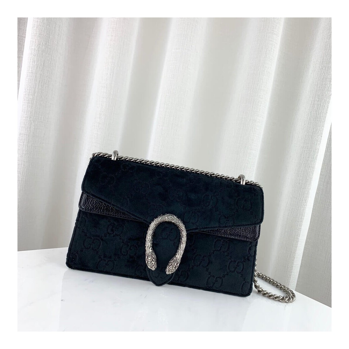 Gucci Dionysus GG Velvet Small Shoulder Bag 400249