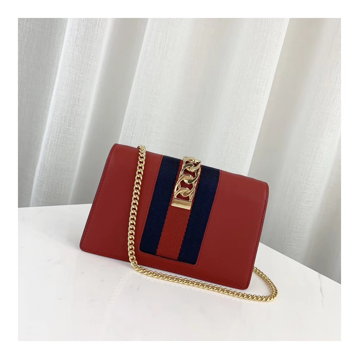 Gucci Sylvie Leather Super Mini Bag 494646