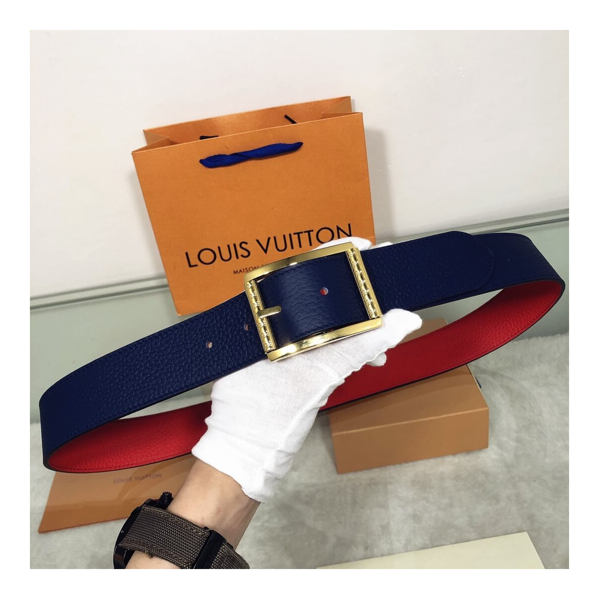 Louis Vuitton Reverso 40mm Reversible Belt M0127