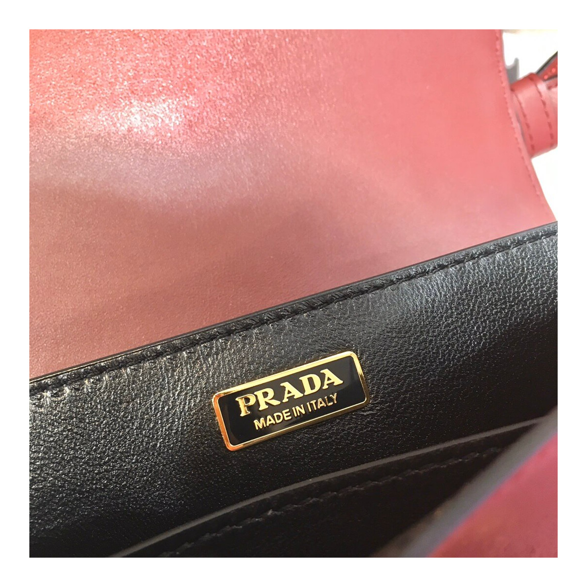 Prada Cahier Leather Shoulder Bag 1BD045