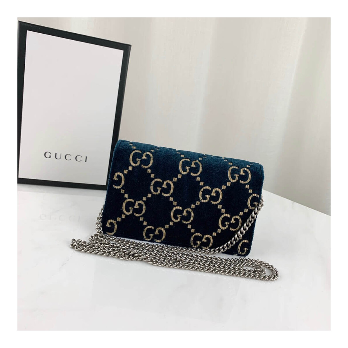 Gucci Dionysus GG Velvet Super Mini Bag 476432