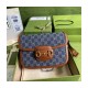 Gucci Horsebit 1955 Small Bag 602204 in Blue Denim