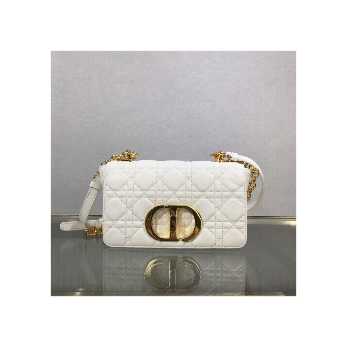 Dior Small Caro Bag Supple Cannage Calfskin M9241